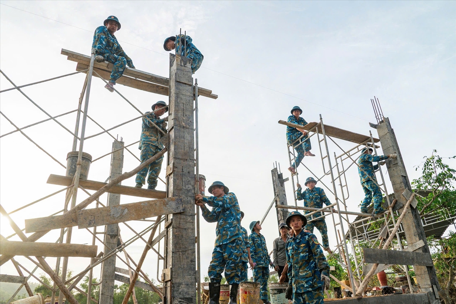 Chiến dịch Quang Trung đã hoàn thành sửa chữa 100% nhà ở hư hỏng. (Ảnh IT)