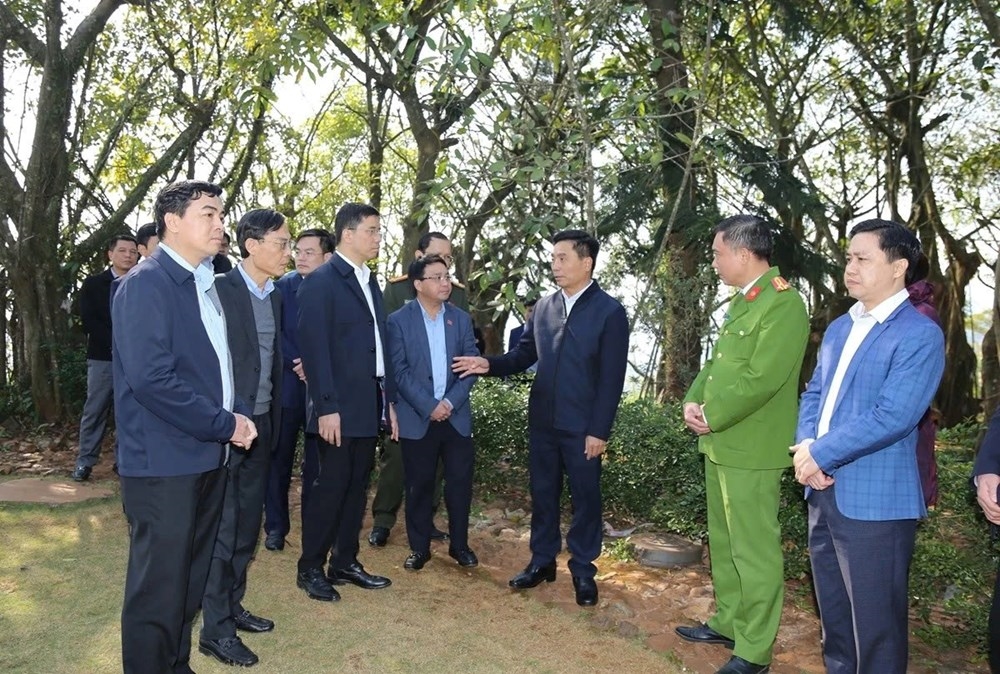 Bí thư Tỉnh ủy Thanh Hóa Nguyễn Doãn Anh cùng lãnh đạo tỉnh kiểm tra công tác quản lý Di tích khởi nghĩa Bà Triệu.