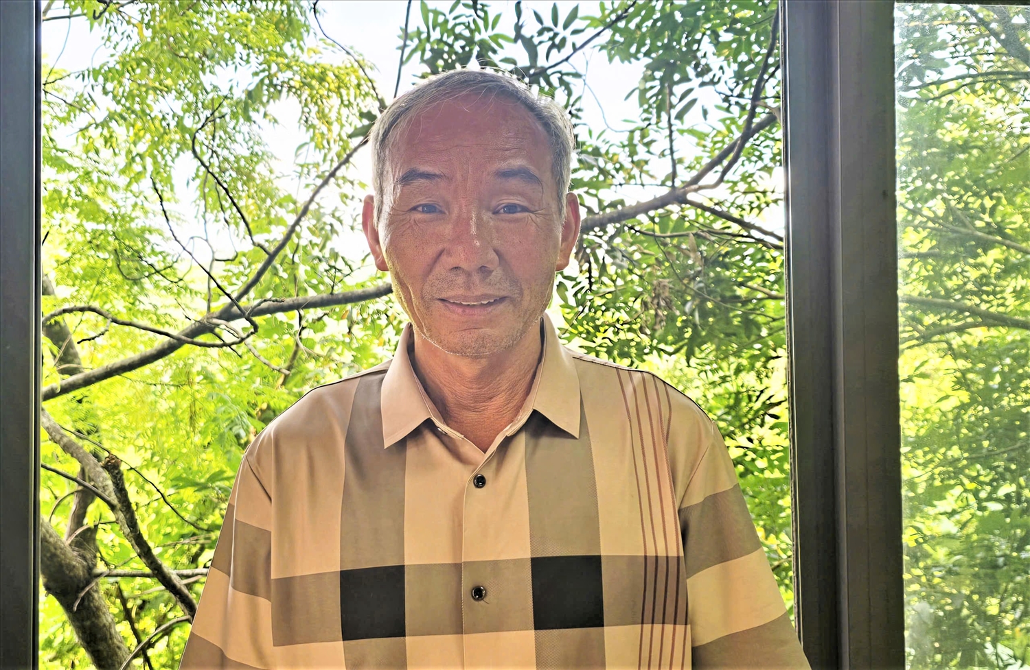 Ông Triệu Quý Trình, Bí thư Chi bộ kiêm Trưởng thôn, Người có uy tín thôn Nam Kim, xã Ba Chẽ, tỉnh Quảng Ninh. (Ảnh: Mỹ Dung)