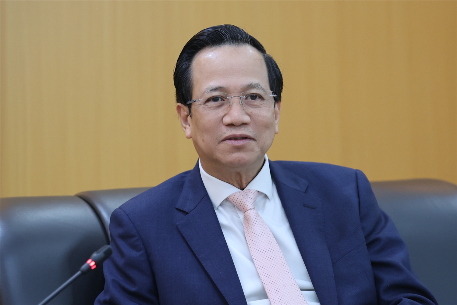 Bộ trưởng Bộ Dân tộc và Tôn giáo Đào Ngọc Dung phát biểu tại buổi gặp mặt (Ảnh. Lê Anh Dũng)