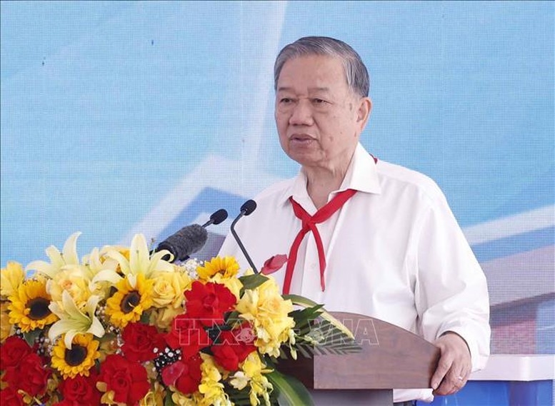 Tổng Bí thư Tô Lâm phát biểu chỉ đạo - Ảnh: TTXVN