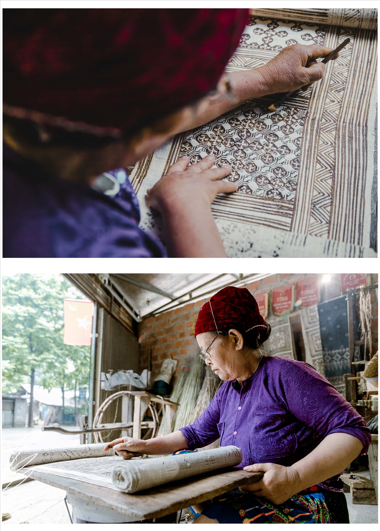 Mỗi tấm vải đều mang theo câu chuyện và tâm huyết của người làm ra nó