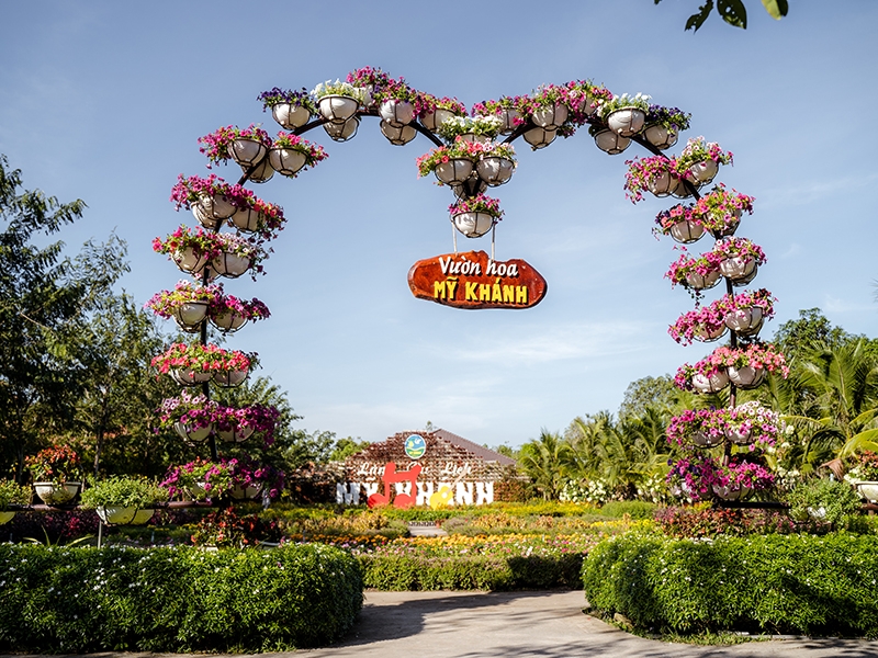 Làng du lịch Mỹ Khánh phục vụ khách trong nước và quốc tế bằng những trải nghiệm đặc trưng của vùng sông nước Cửu Long. (Ảnh: TL)