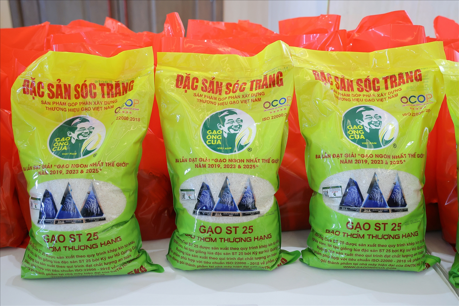 ST25 đã có 3 lần được vinh danh là Gạo ngon nhất thế giới