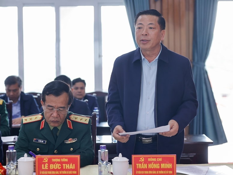 Bộ trưởng Bộ Xây dựng Trần Hồng Minh phát biểu - Ảnh: VGP/Nhật Bắc