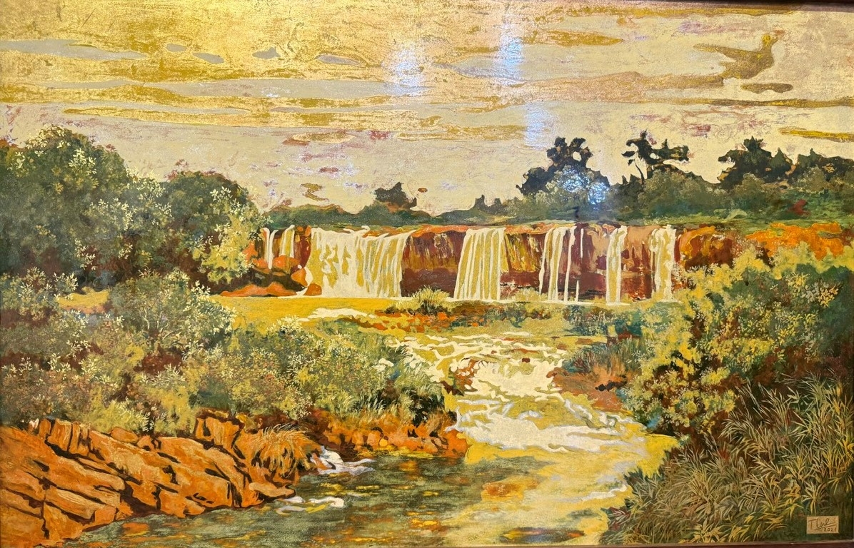 Em kg bài: Sắc màu sơn mài hút khách du Xuân 7