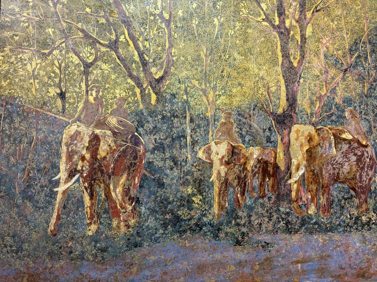 Em kg bài: Sắc màu sơn mài hút khách du Xuân 9