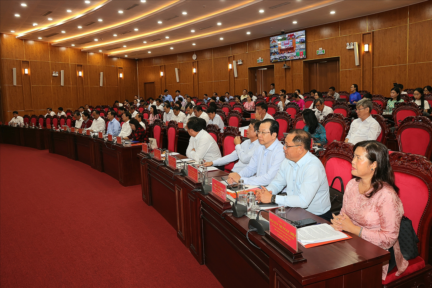 Quang cảnh buổi họp giao ban. (Ảnh: TP)