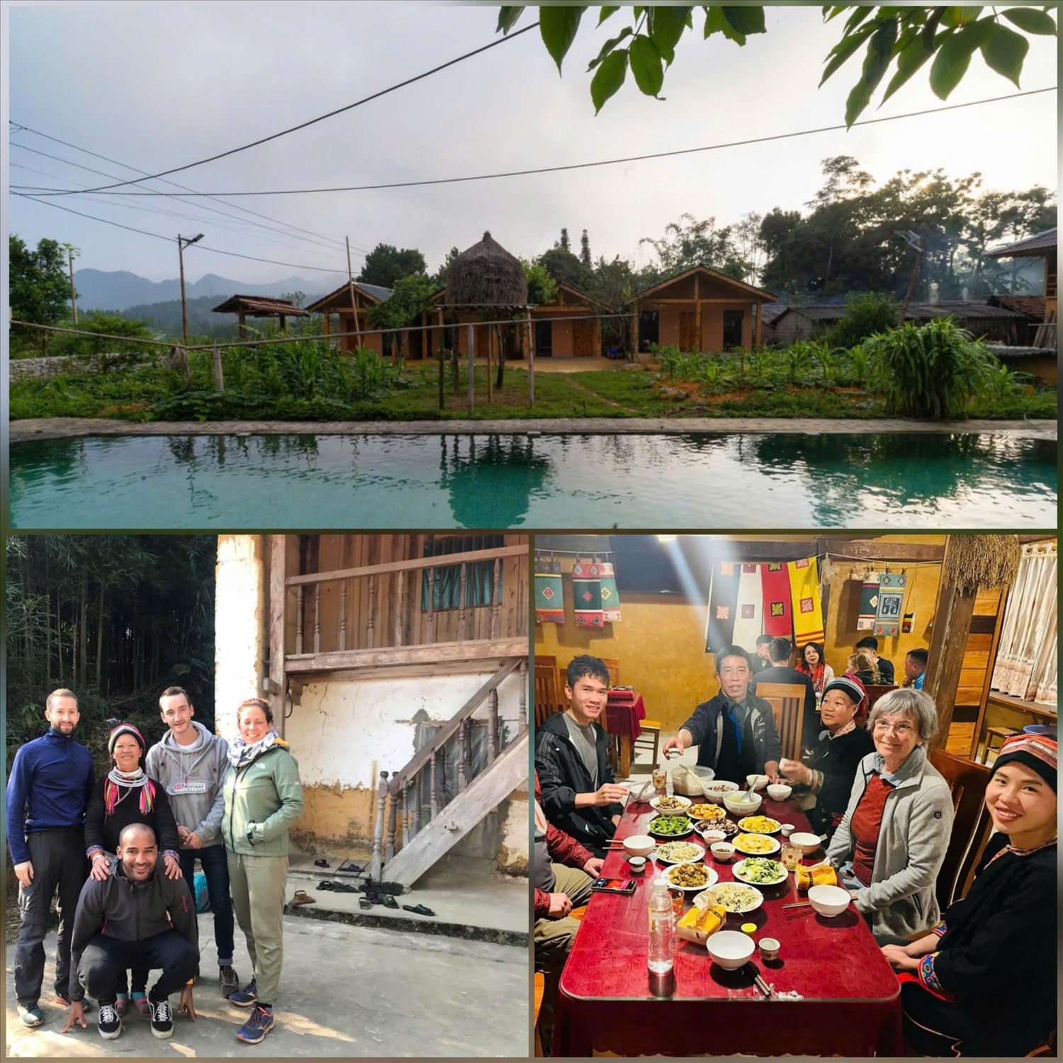 Các homestay nổi bật trong cách thiết kế, giữ lại được nét đẹp truyền thống xưa của người dân tộc Dao(Tuyên Quang). Ảnh: ITN