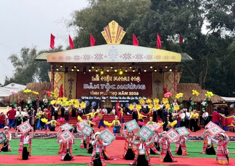 Lễ hội Khai hạ dân tộc Mường đã trở thành nét văn hóa tín ngưỡng đặc sắc trải qua nhiều đời nay. Ảnh: ITN