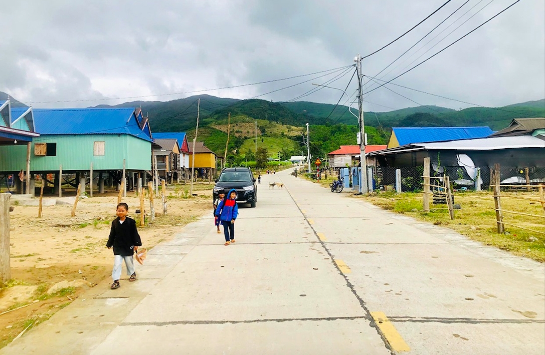 Buôn Ma Giai hôm nay đã khang trang hơn (Ảnh: H.N)