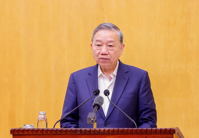 Tổng Bí thư Tô Lâm phát biểu trân trọng cảm ơn cử tri về các ý kiến đóng góp tâm huyết, trách nhiệm - Ảnh: VGP/Nhật Bắc