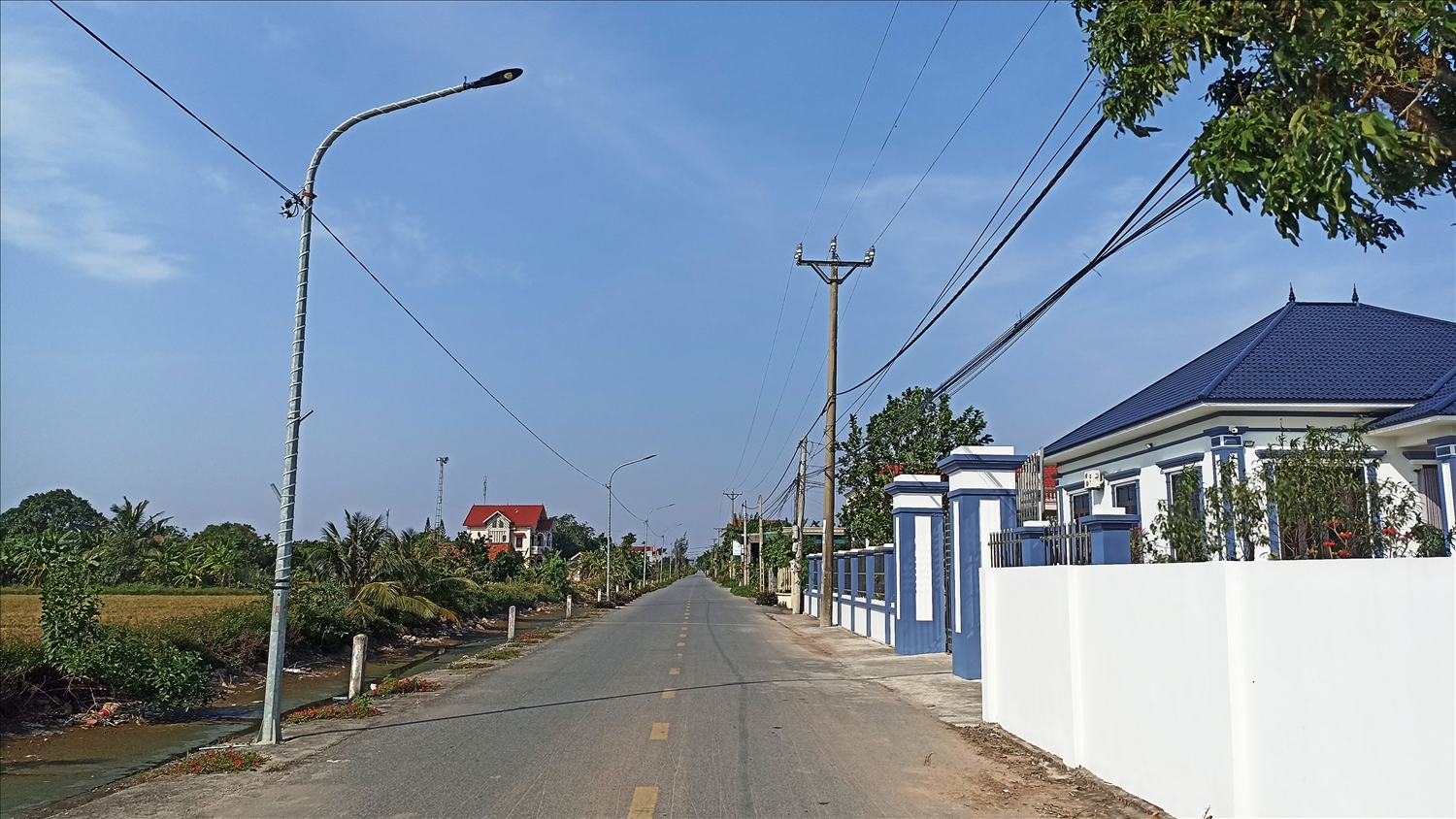 Các tuyến đường sáng – xanh – sạch – đẹp tạo diện mạo mới cho xứ đạo.