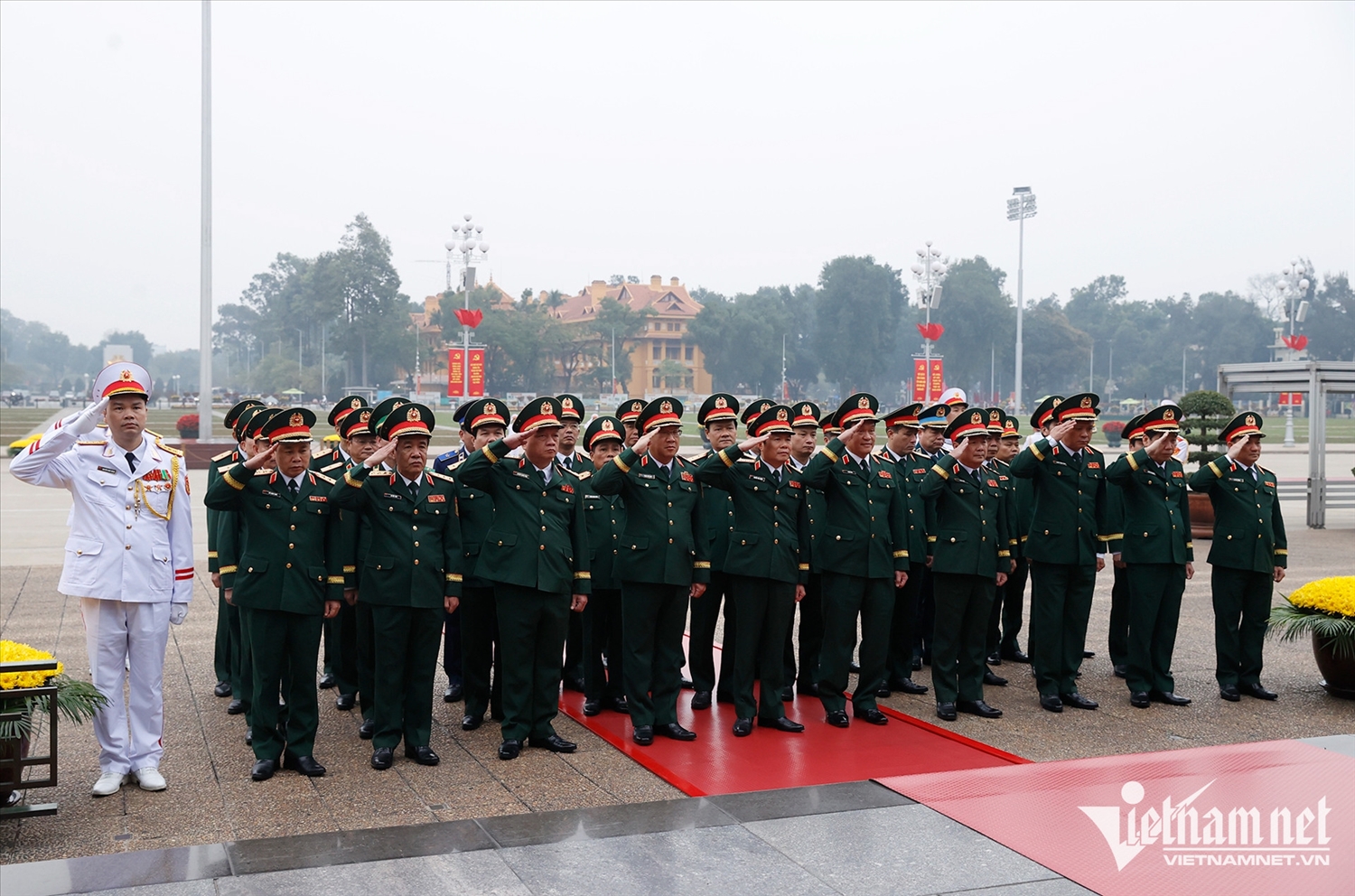 Đoàn đại biểu Quân ủy Trung ương, Bộ Quốc phòng viếng Chủ tịch Hồ Chí Minh