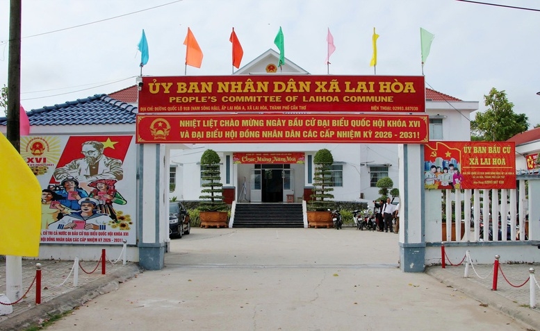 Xã biên giới biển Lai Hòa, TP. Cần Thơ đã sẵn sàng cho ngày hội toàn dân (Ảnh: Lê Sơn)