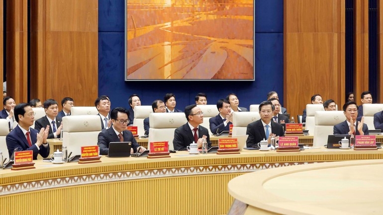 Các đại biểu tham dự cuộc làm việc. Ảnh: Thống Nhất/TTXVN 