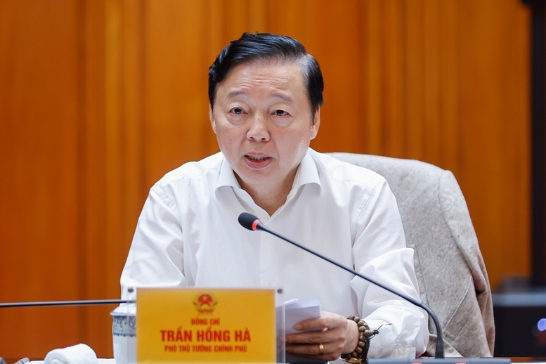 Phó Thủ tướng Trần Hồng Hà phát biểu - Ảnh: VGP/Nhật Bắc