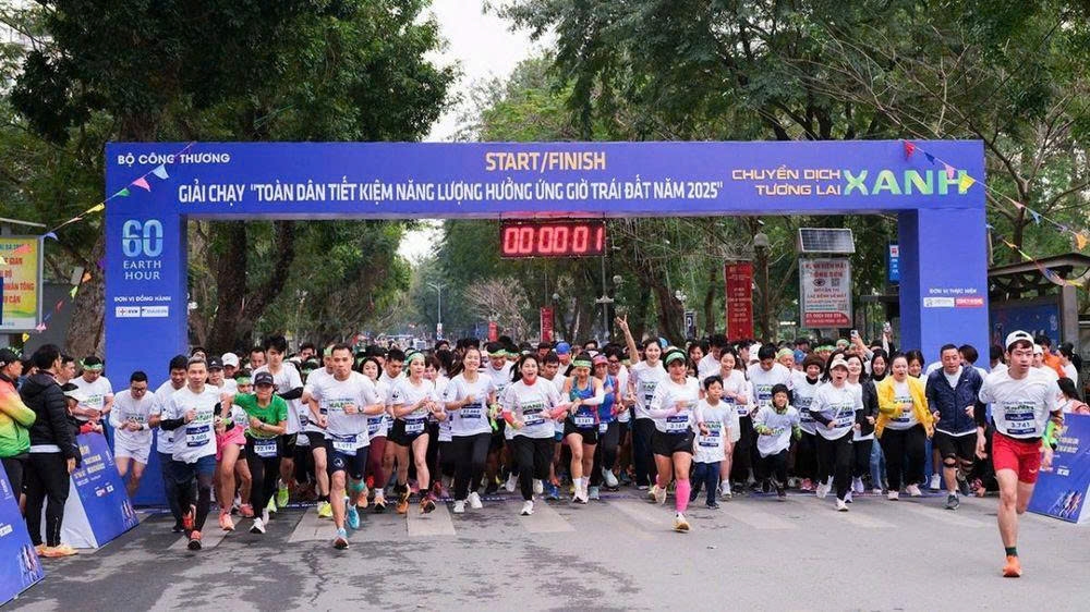 Hình ảnh Giải chạy hưởng ứng “Toàn dân sử dụng năng lượng tiết kiệm hiệu quả và hưởng ứng Chiến dịch Giờ Trái đất năm 2025. Ảnh: TL