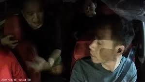 Clip ghi lại cảnh một tài xế công nghệ bị nhạc sỹ Minh Khang doạ dẫm, cư xử khiếm nhã, ảnh chụp màn hình