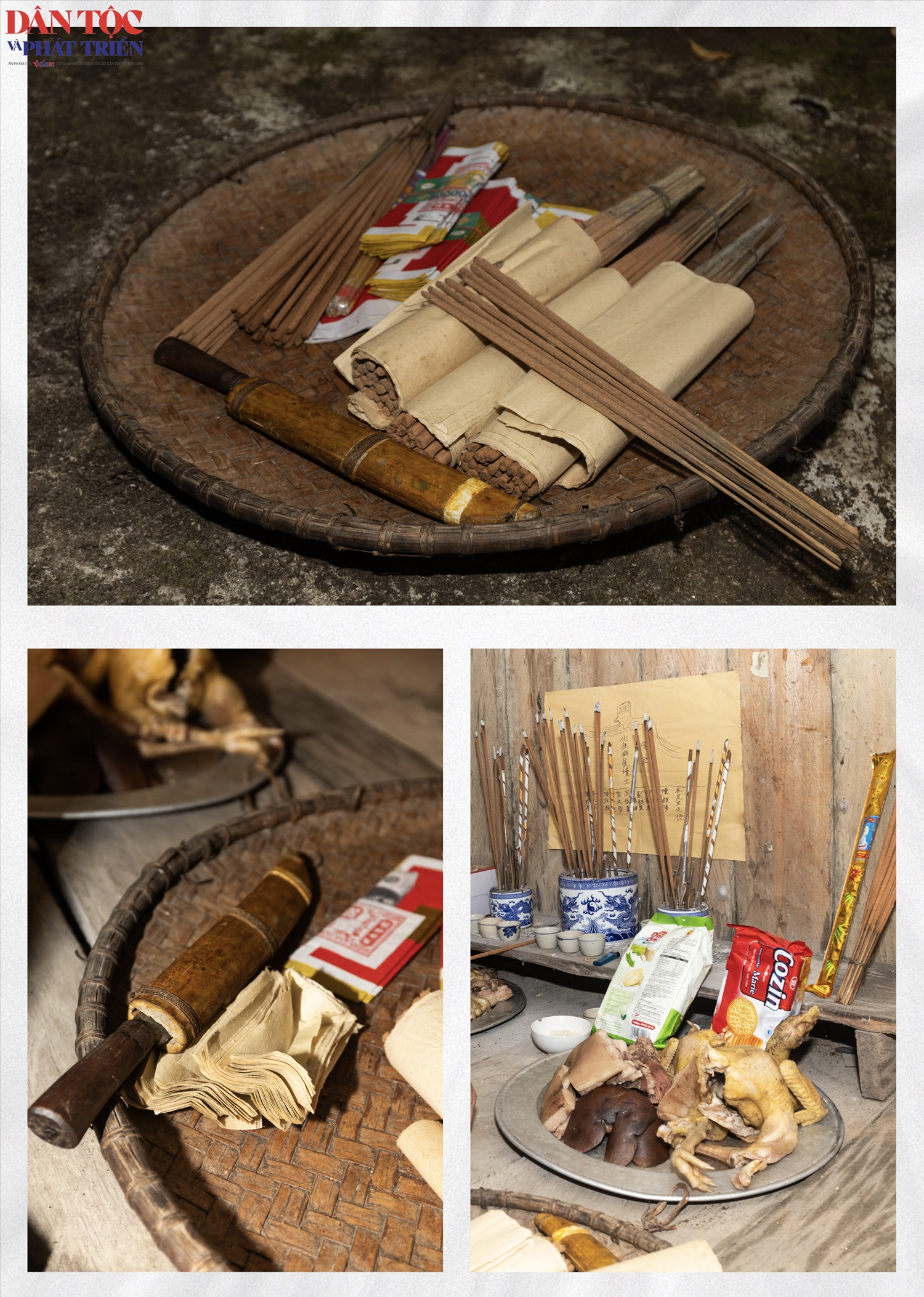 Lễ vật dâng cúng gồm gà, lợn, gạo, rượu, giấy bản… tất cả đều do các gia đình tự tay nuôi trồng, thể hiện quan niệm giản dị: của ít lòng nhiều, quý nhất vẫn là sự thành tâm. 