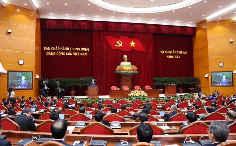 Tổng Bí thư Tô Lâm chủ trì và phát biểu bế mạc Hội nghị - Ảnh: VGP/Đức Tuân