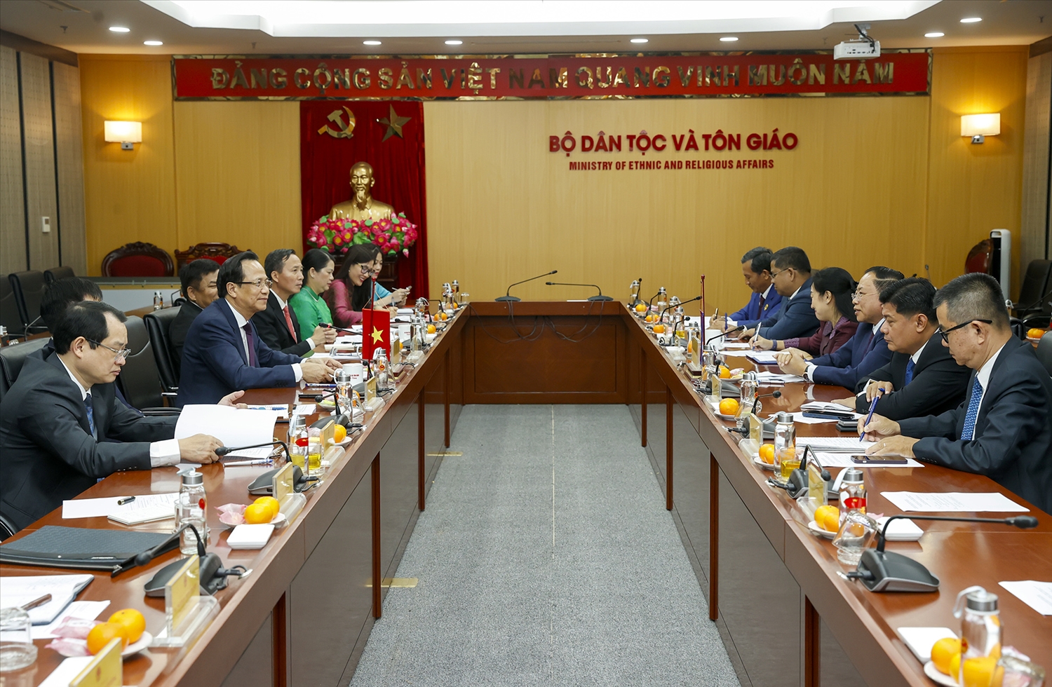 Hai bên đã trao đổi nhiều nội dung tại buổi Hội đàm. 