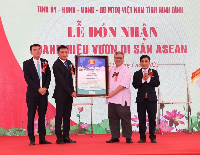Lễ đón nhận danh hiệu Vườn di sản ASEAN của Vườn quốc gia Xuân Thủy ngày 22/3