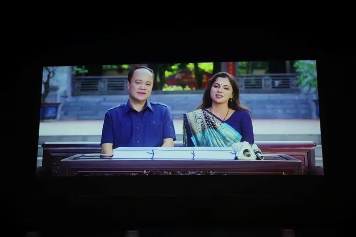 Cảnh trong phim ""Vườn tình yêu".