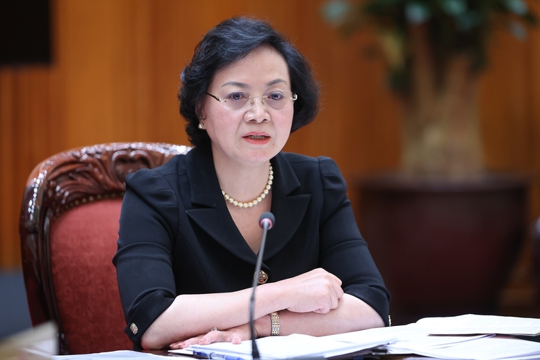 Bí thư Trung ương Đảng, Phó Thủ tướng Chính phủ Phạm Thị Thanh Trà phát biểu tại cuộc làm việc - Ảnh: VGP/Nhật Bắc