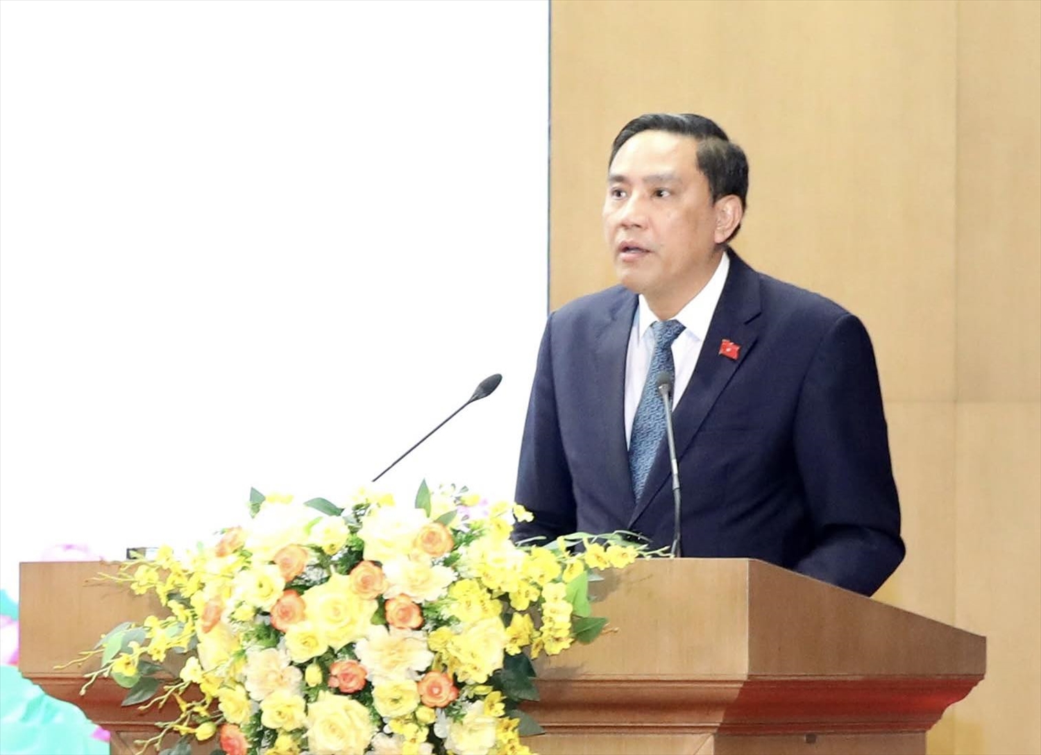 Ông Hoàng Giang, Phó Bí thư Thường trực tỉnh ủy, Chủ tịch HĐND tỉnh Lào Cai nhiệm kỳ 2026 -2031 (Ảnh Trọng Bảo)