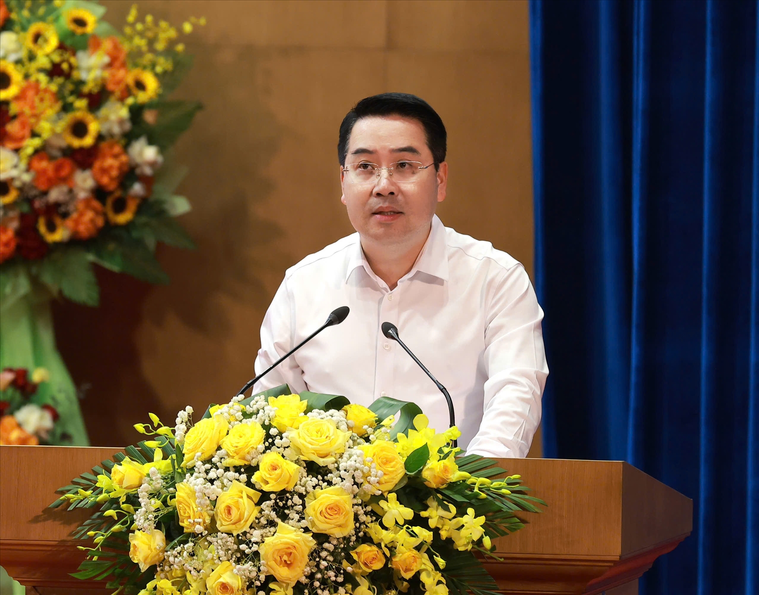 Ông Nguyễn Tuấn Anh phát biểu nhận nhiệm vụ (Ảnh Trọng Bảo)