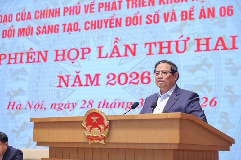Thủ tướng Phạm Minh Chính tin tưởng, việc phát triển khoa học, công nghệ, đổi mới sáng tạo, chuyển đổi số, cải cách hành chính và Đề án 06 sẽ tiếp tục đạt kết quả tốt hơn - Ảnh: VGP/Nhật Bắc