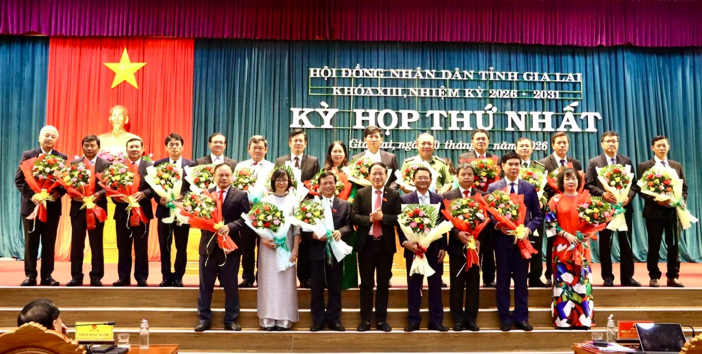 Chủ tịch, các Phó Chủ tịch UBND tỉnh và Ủy viên UBND tỉnh Gia Lai nhiệm kỳ 2026-2031