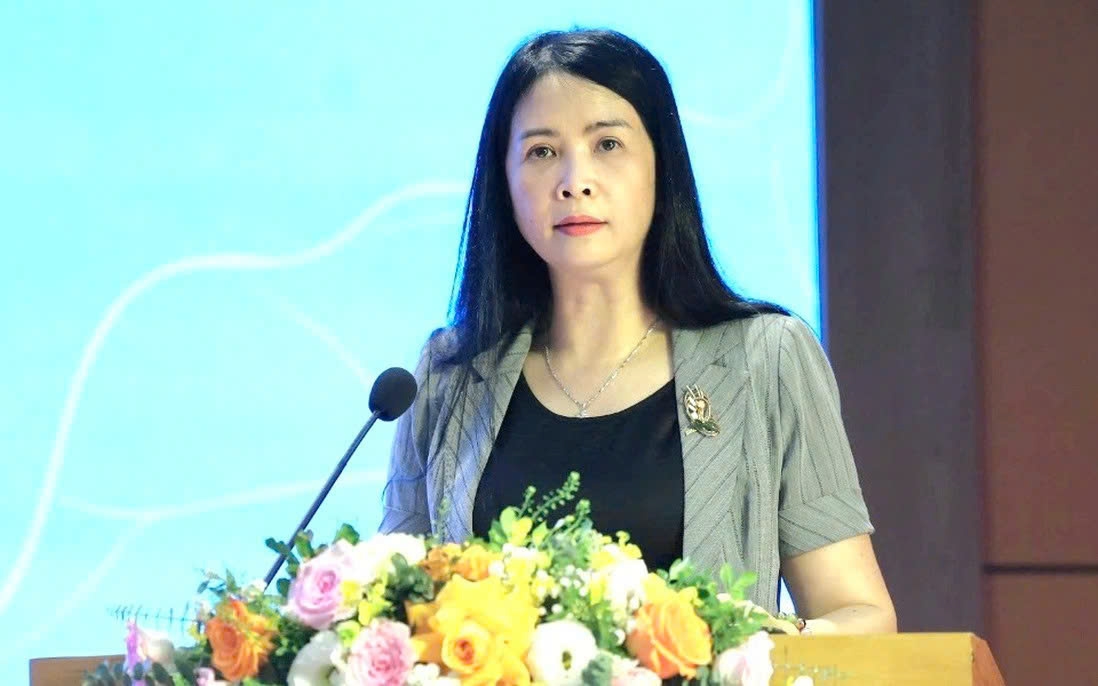 Bà Trần Lan Phương, Phó Chủ tịch Thường trực Hội LHPN Việt Nam phát biểu tại Hội nghị