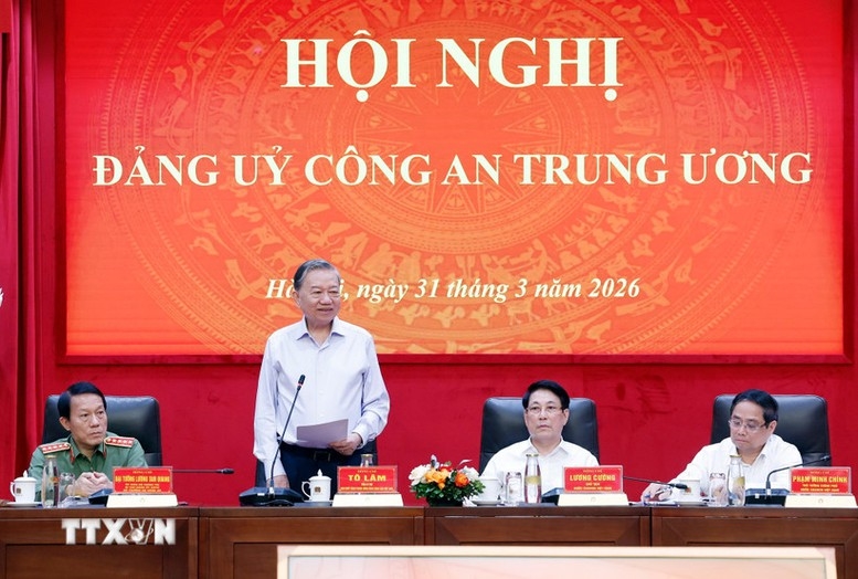 Tổng Bí thư Tô Lâm phát biểu chỉ đạo - Ảnh: TTXVN