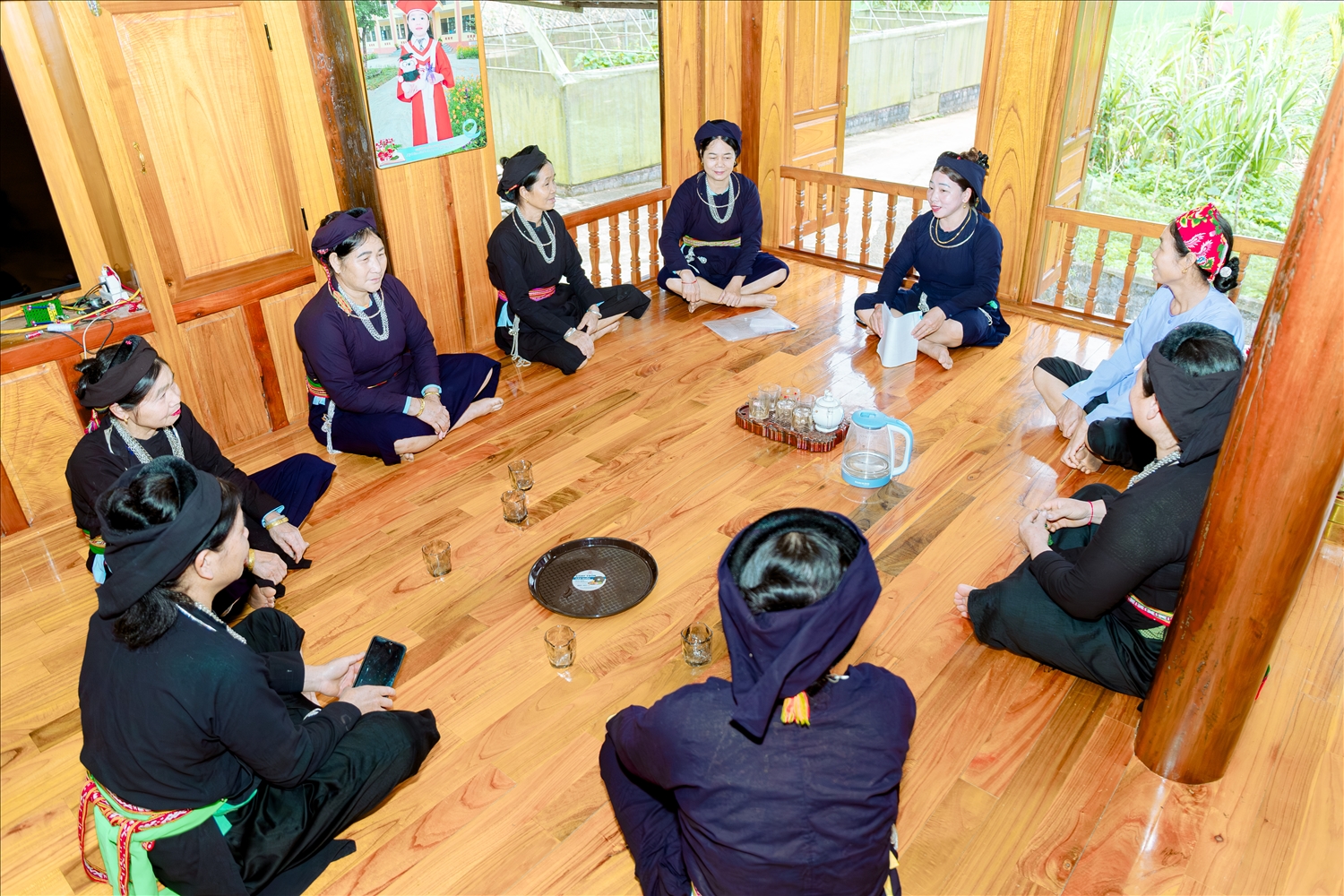 Hội nàng dâu tự quản họ Nguyễn Bảo Quang sinh hoạt định kỳ, chia sẻ kinh nghiệm xây dựng gia đình và phát triển kinh tế