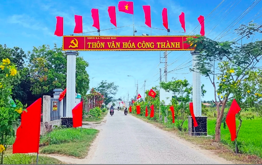 Xây dựng nông thôn mới đã giúp nhiều làng quê ở tỉnh Khánh Hòa khởi sắc. (Ảnh: K.S)