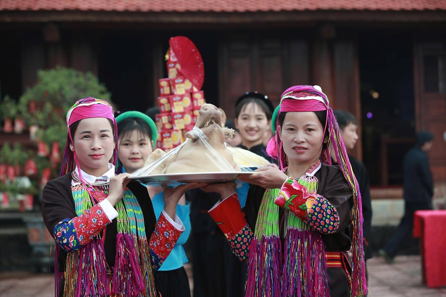 Các lễ vật được chuẩn bị rất chu đáo