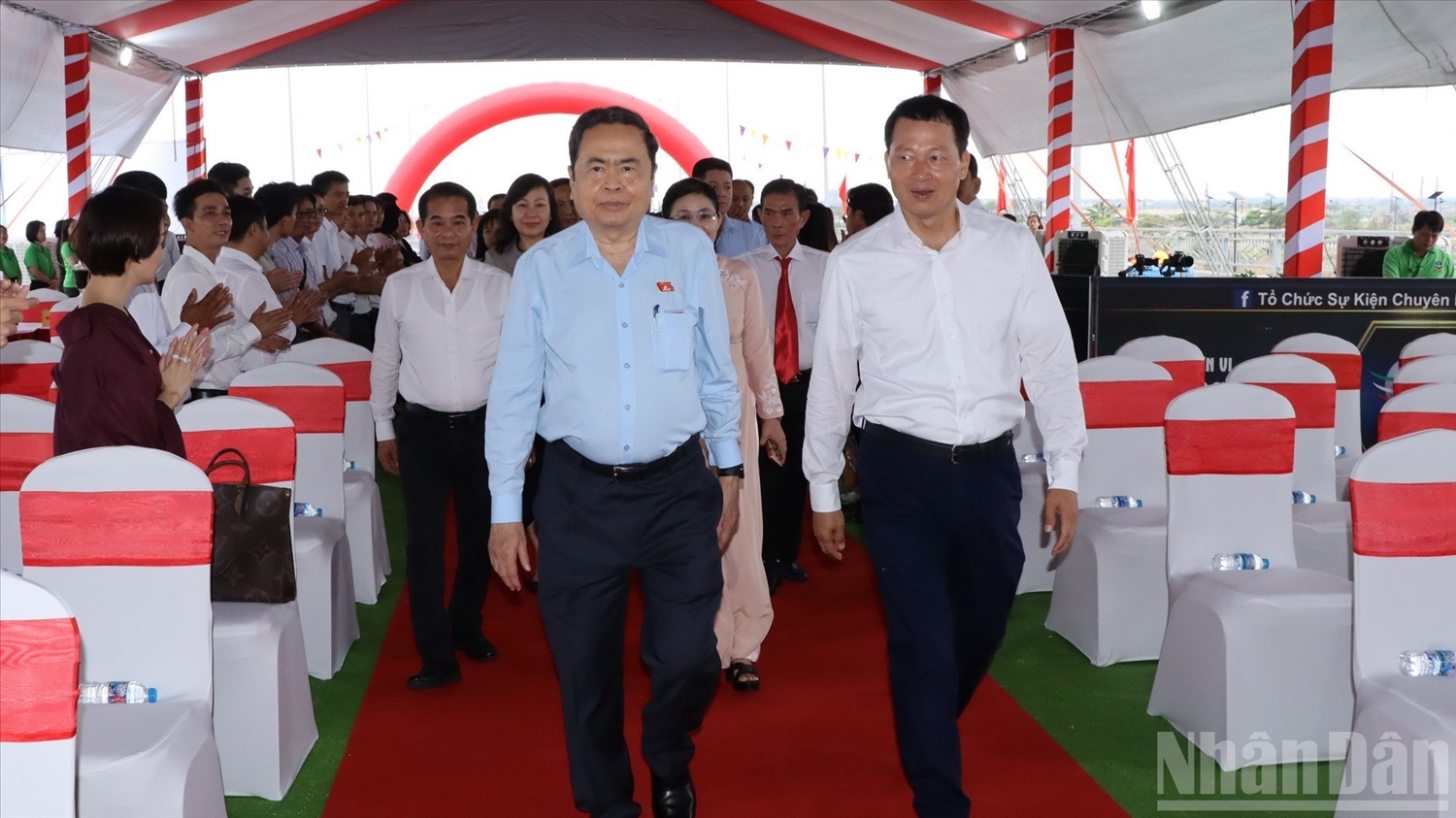 Chủ tịch Quốc hội Trần Thanh Mẫn đến dự Lễ khởi động Dự án thành phần 1-bồi thường, hỗ trợ và tái định cư tuyến Hương lộ 2 đoạn từ Quốc lộ 51 đến cao tốc Thành phố Hồ Chí Minh-Long Thành-Dầu Giây.