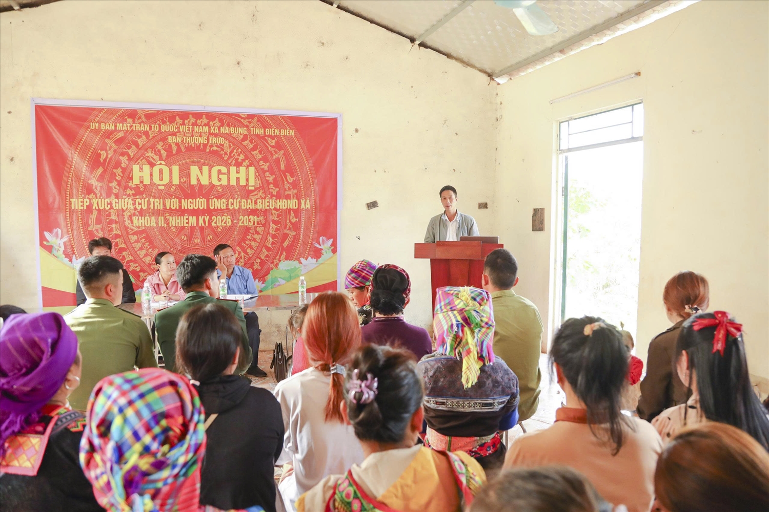 Người ứng cử đại biểu HĐND xã Nà Bủng nhiệm kỳ 2026 - 2030 tiếp xúc cử tri tại bản Ngải Thầu II