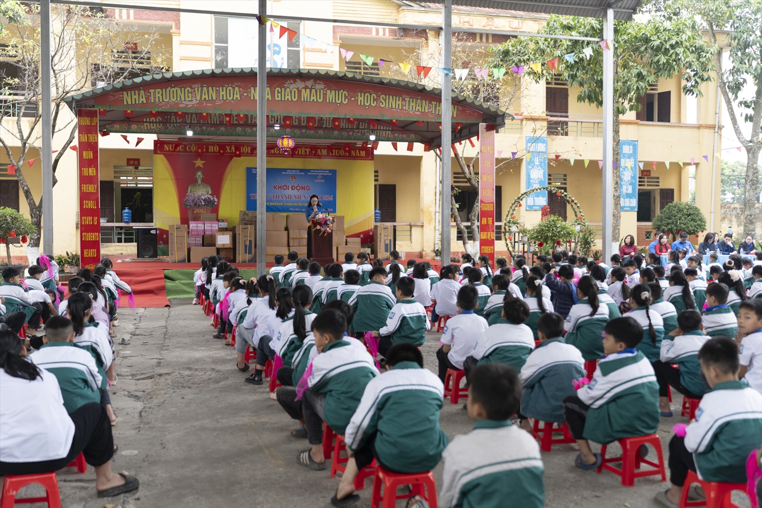 Tại trường Tiểu học Yên Tập (xã Phú Khê, tỉnh Phú Thọ)