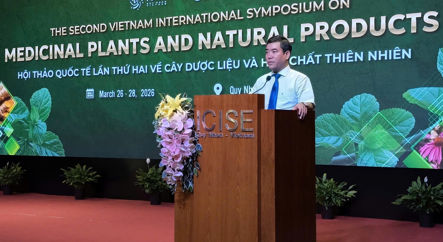 TS Nguyễn Hữu Hà, Phó Giám đốc Sở Khoa học và Công nghệ tỉnh Gia lai phát biểu tại Hội thảo. (Ảnh: T.S)