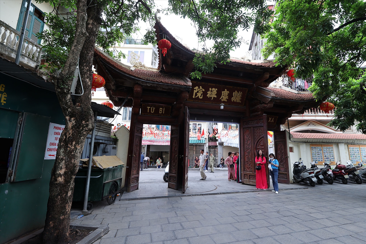 Chùa Liên Phái tọa lạc tại ngõ chùa Liên Phái, phường Bạch Mai, TP Hà Nội. Ảnh Lê Anh Dũng