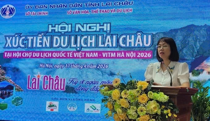 Phó Cục trưởng Cục Du lịch quốc gia Việt Nam Nguyễn Thị Hoa Mai phát biểu. Ảnh Phương Thanh/TTXVN