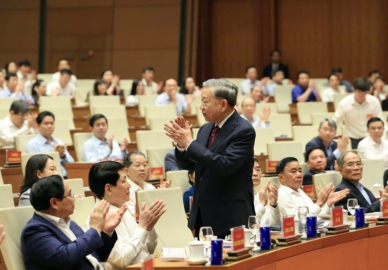 Tổng Bí thư, Chủ tịch nước Tô Lâm và các đại biểu dự Hội nghị - Ảnh: VGP/Nguyễn Hoàng