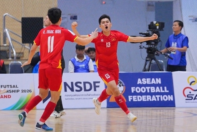 Tuyển futsal Việt Nam thắng đậm Australia 4 - 0 (Ảnh VFF)