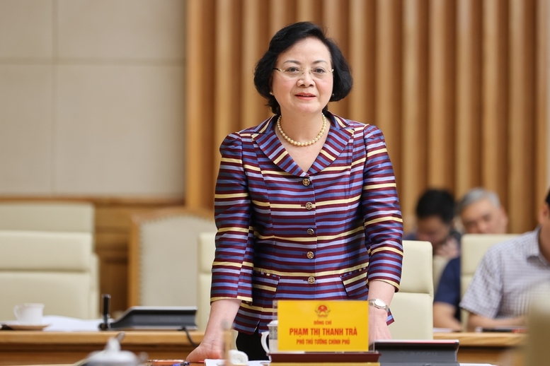 Bí thư Trung ương Đảng, Phó Thủ tướng Chính phủ Phạm Thị Thanh Trà phát biểu - Ảnh: VGP/Nhật Bắc