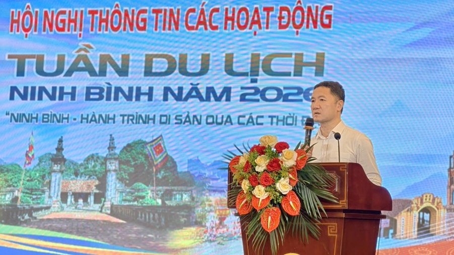 Giám đốc Sở Du lịch tỉnh Ninh Bình, ông Bùi Văn Mạnh khẳng định: 'Ninh Bình sẵn sàng đón gần 1 triệu lượt khách trong Tuần Du lịch Ninh Bình 2026'