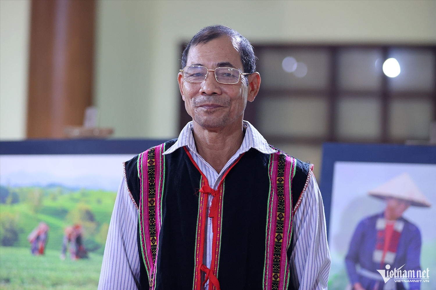 Ông Đinh Văn Nghĩa, Nghệ nhân Ưu tú dân tộc Ba Na, tỉnh Gia Lai