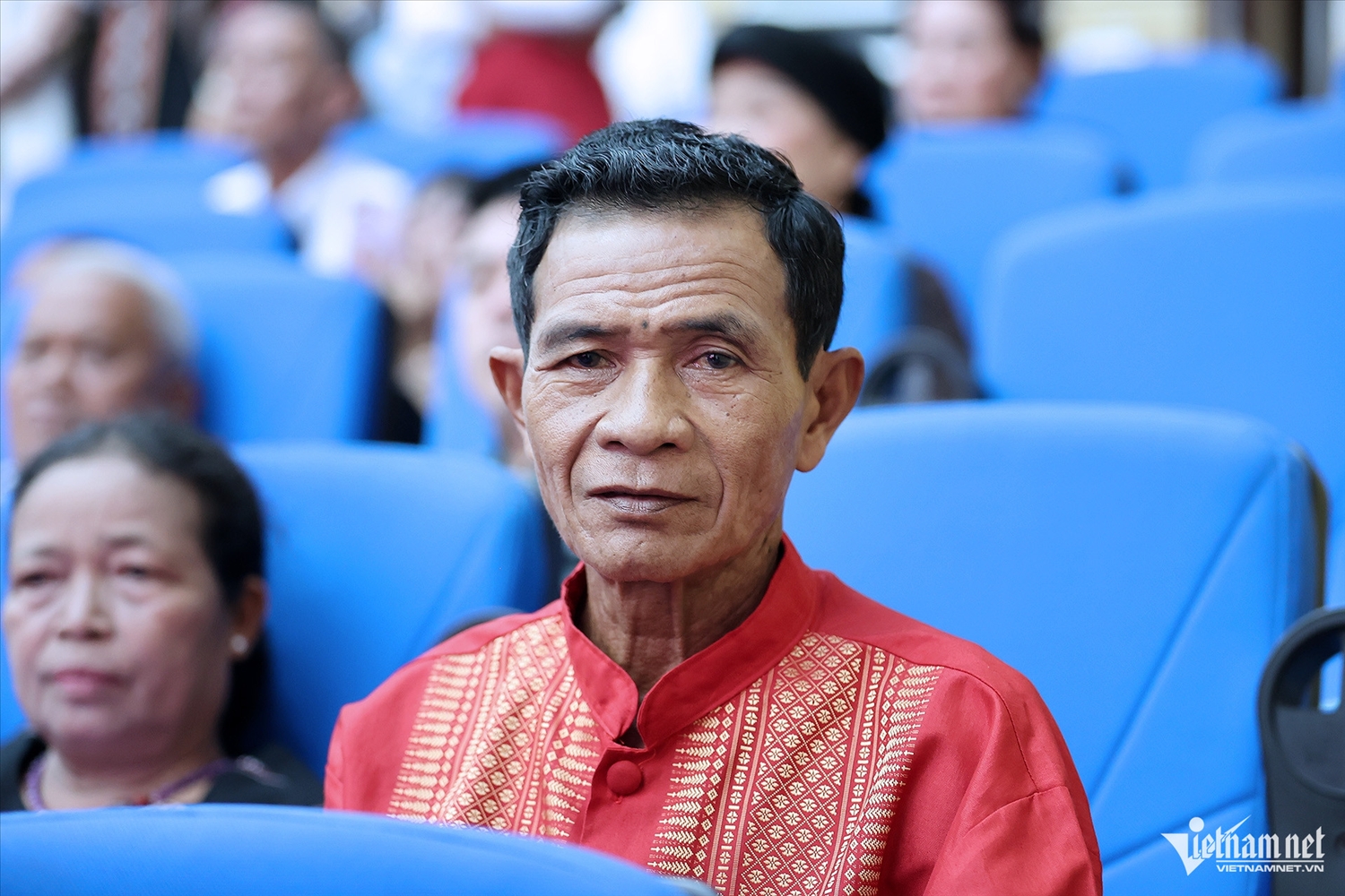 Nghệ nhân nhạc trống lớn Hữu Văn Kel, người Khmer, đến từ xã Hồ Thị Kỷ, tỉnh Cà Mau.